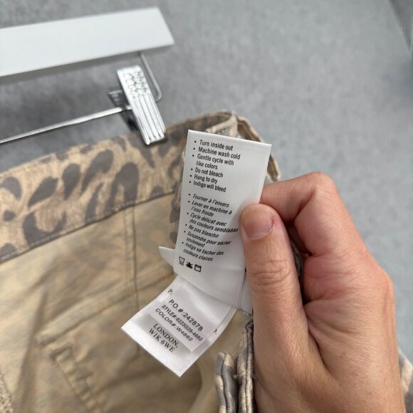 Paige Womens Mayslie Jogger Pant Size 30 Neutral Animal Print Boho Ankle Zip NEW - Picture 13 of 16